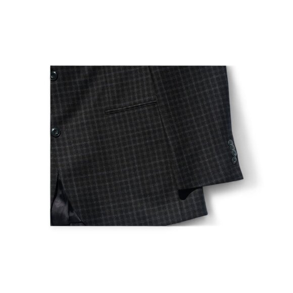 Jack Victor Exclusive Collection: Navy/Brown Plaid Conway Sport Jacket - Picture 7 of 11